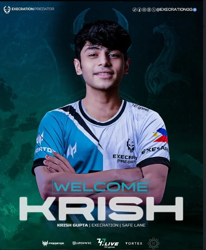 Execration Predator welcomes Krish Gupta, safe lane